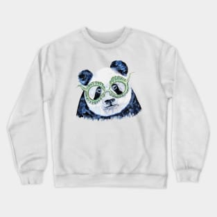 Green Panda Crewneck Sweatshirt